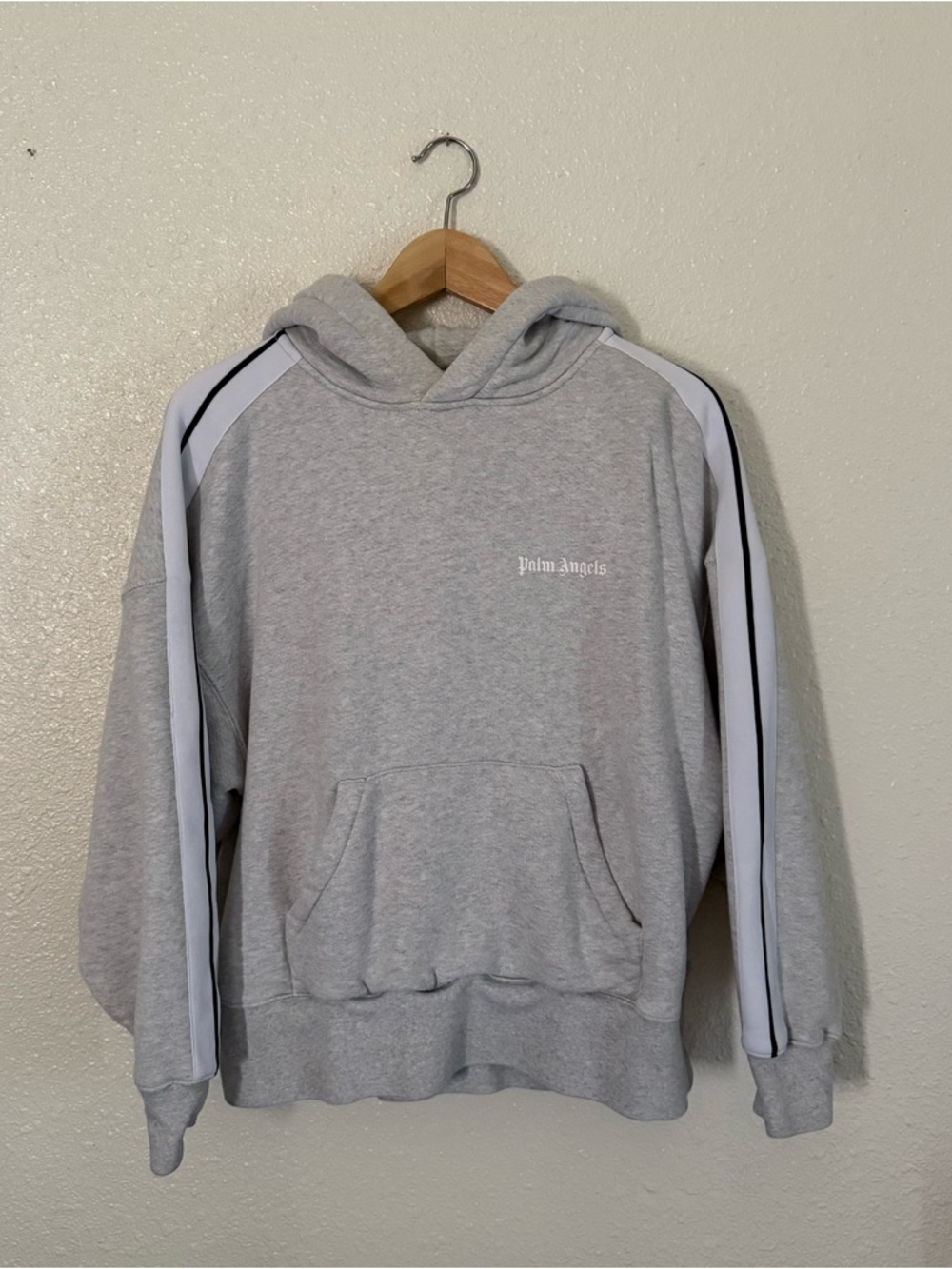 Palm Angels Gray Hoodie